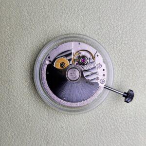 Miyota 9015 automatic watch movement with exposed rotor and visible calibre marking