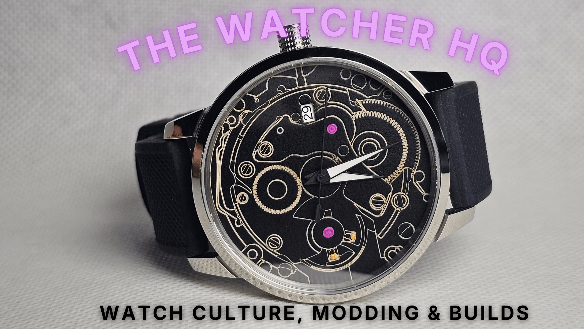 Watch culture, modding, and custom watch builds workspace