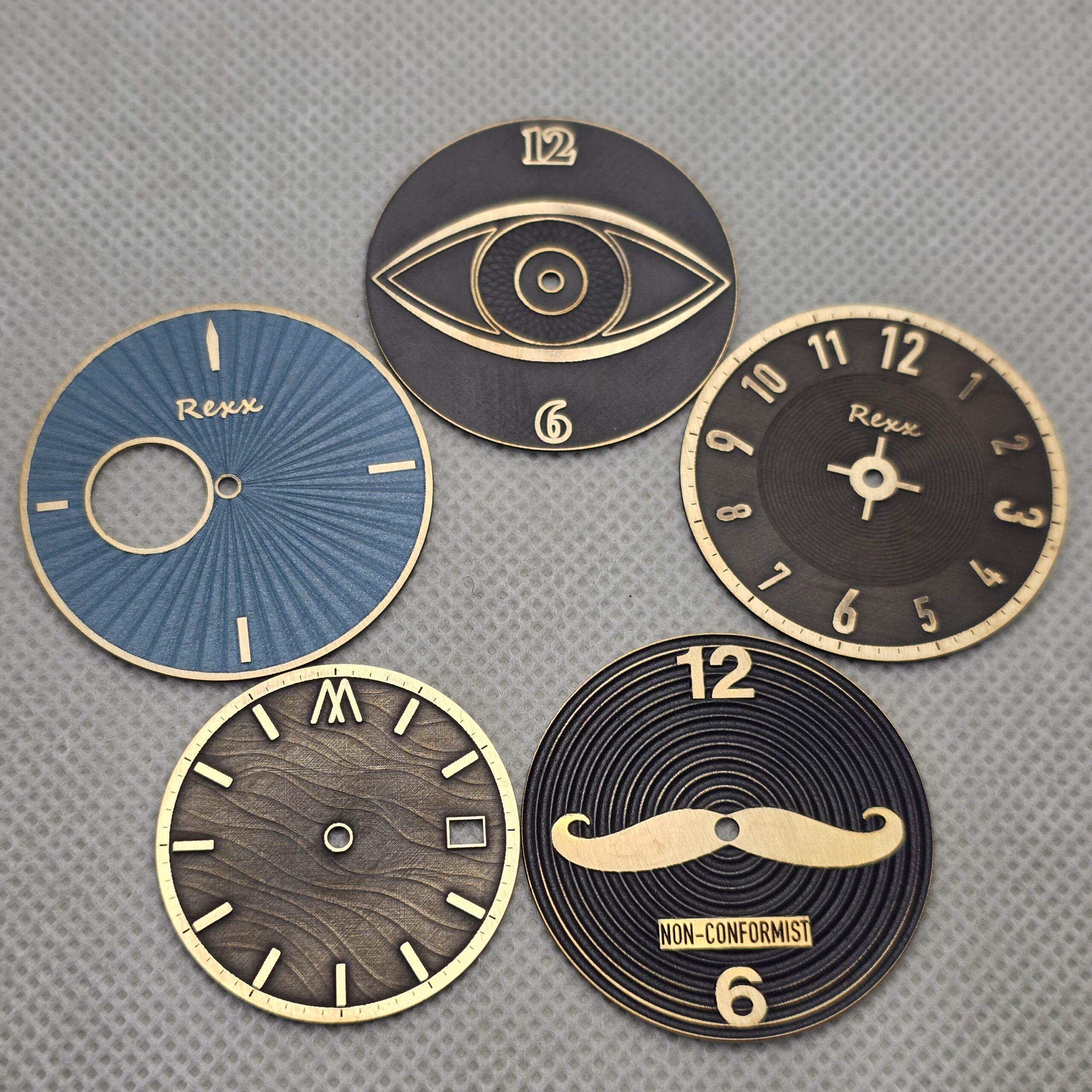 custom laser engraved Seiko NH dials