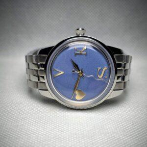 Custom Seiko Cocktail 33mm blue dial watch built by Rexx Timepieces