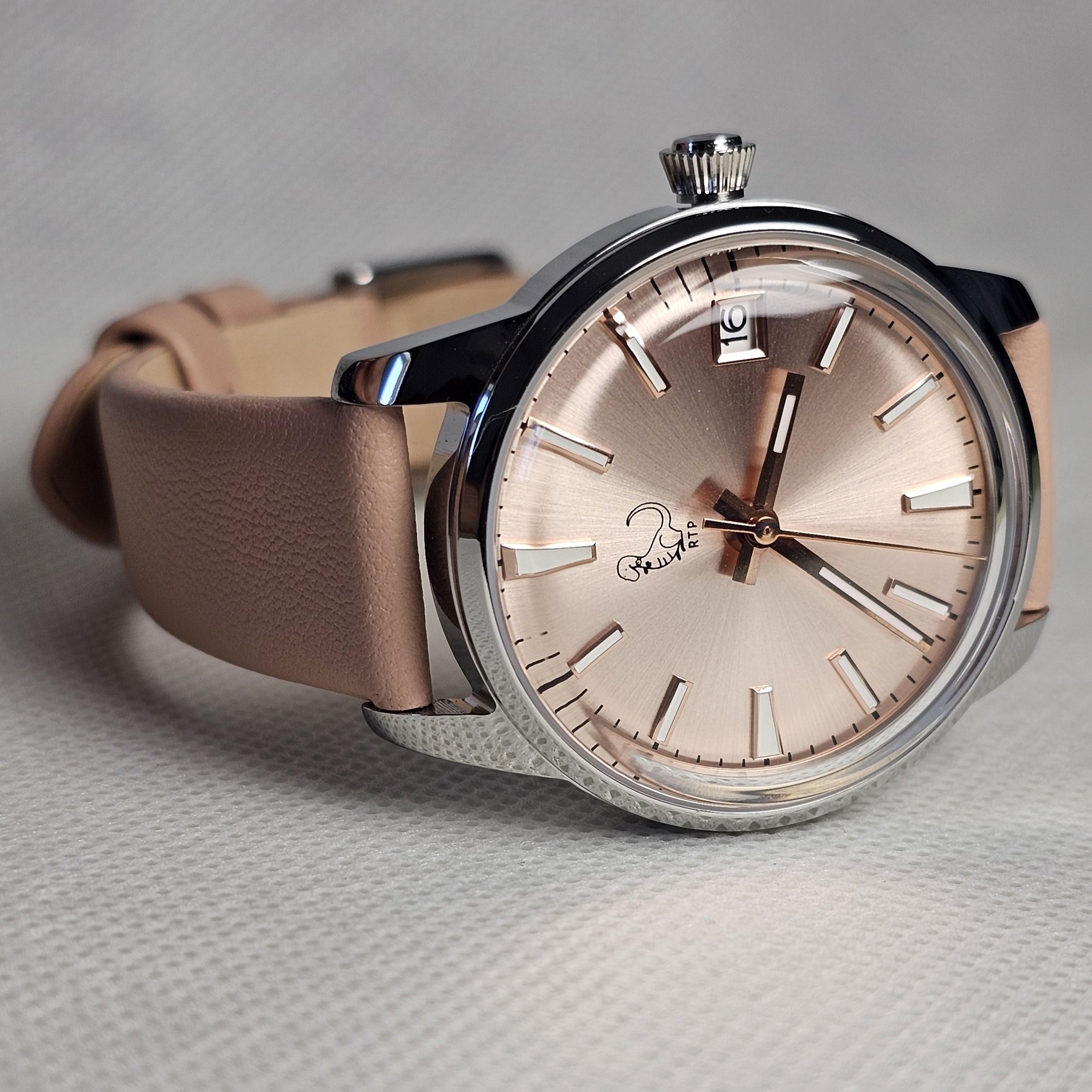 Seiko Cocktail 33mm side view mod build polished case