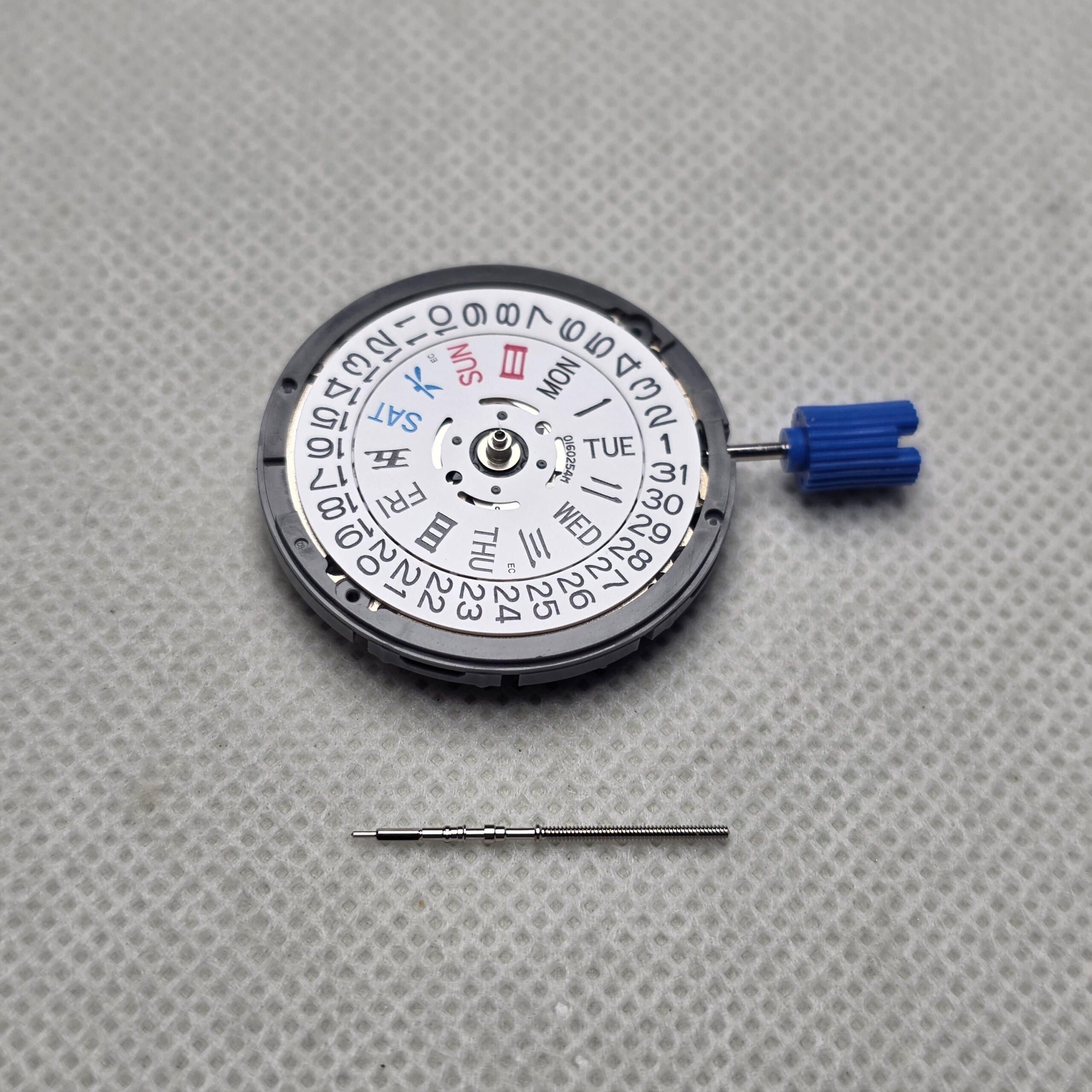 Seiko NH36 movement with stem